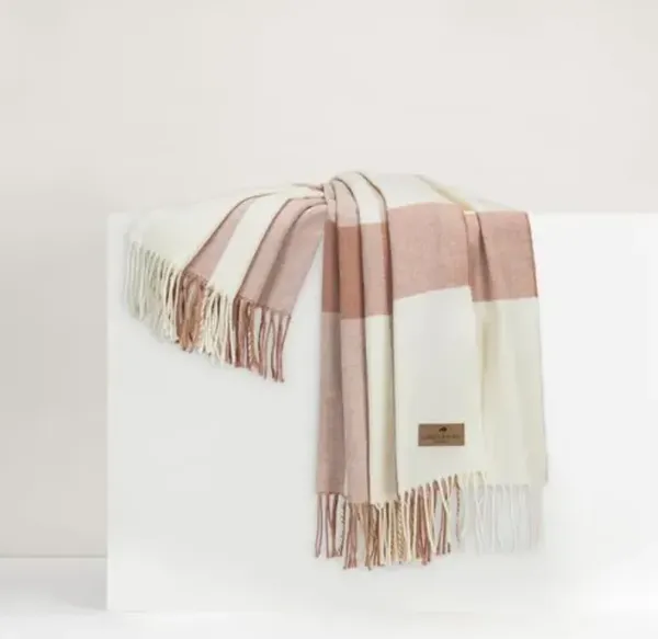 Wellington Plaid Throw - Lands Downunder, Fringed