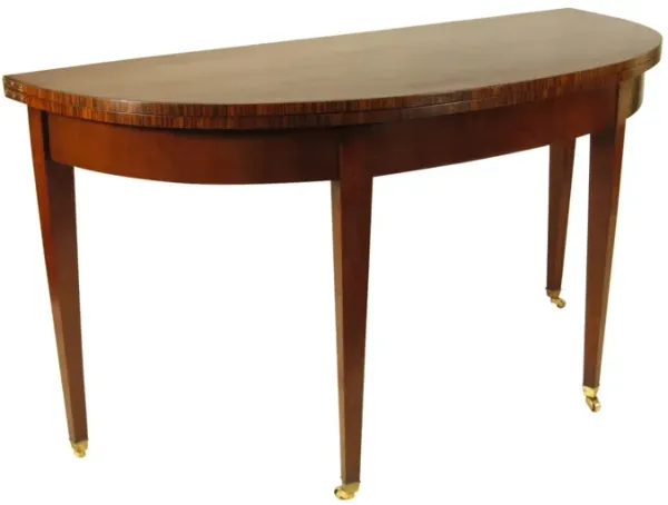 18th-C. George III Demilune Table - The Barn at 17 Antiques - Brown