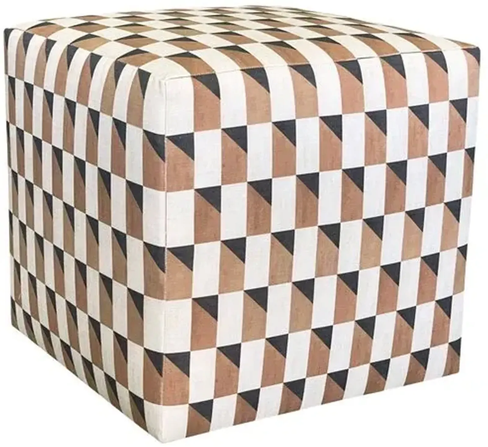 Logan Outdoor Cube Stool - Kim Salmela - Brown