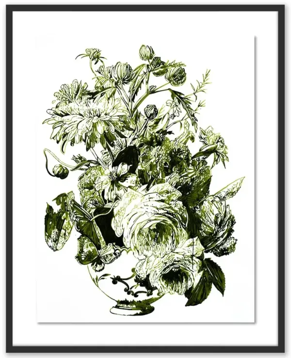 Thomas Little, Forest Green Still Life Painting