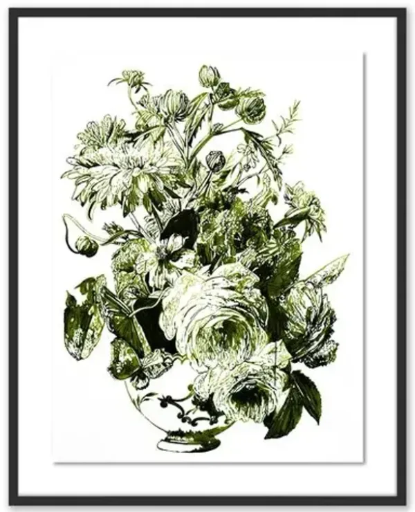 Thomas Little - Forest Green Still Life Painting