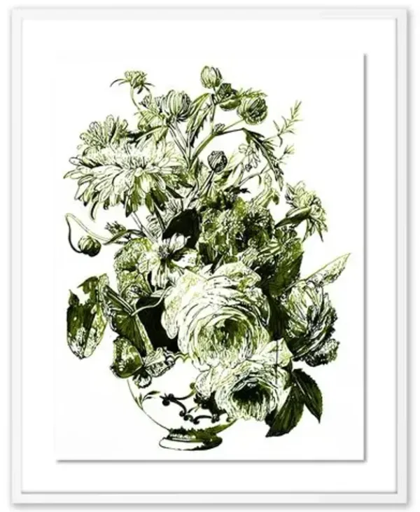 Thomas Little - Forest Green Still Life Painting