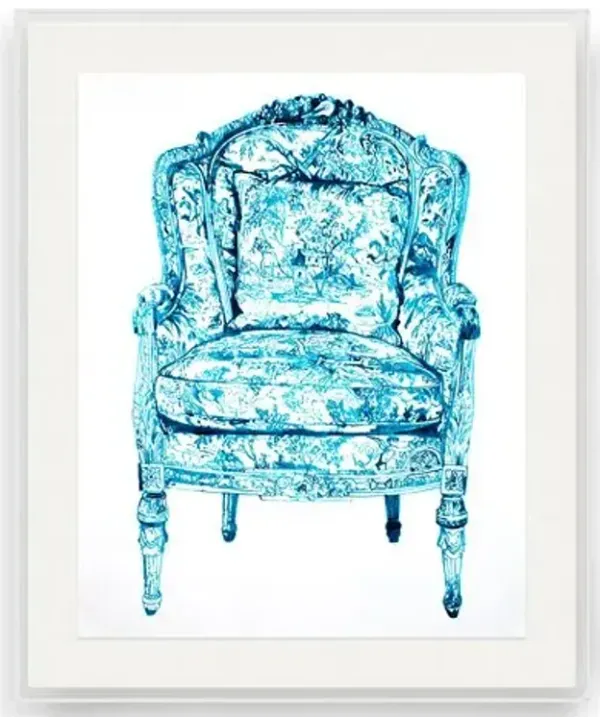 Thomas Little - When a Chair Is Blue III Painting in Acrylic