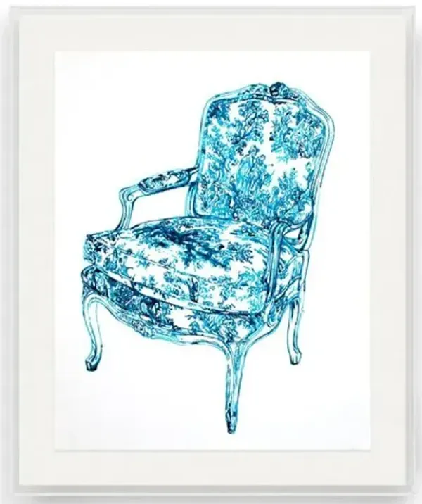 Thomas Little - When a Chair Is Blue IV Painting in Acrylic