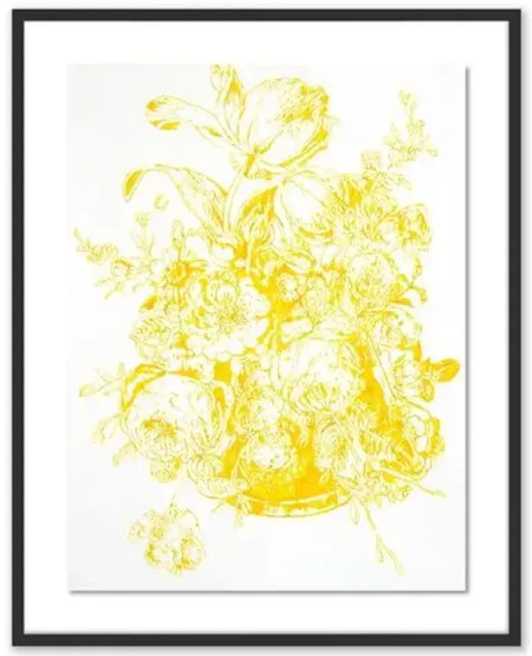 Thomas Little - Yellow Flowers II Painting