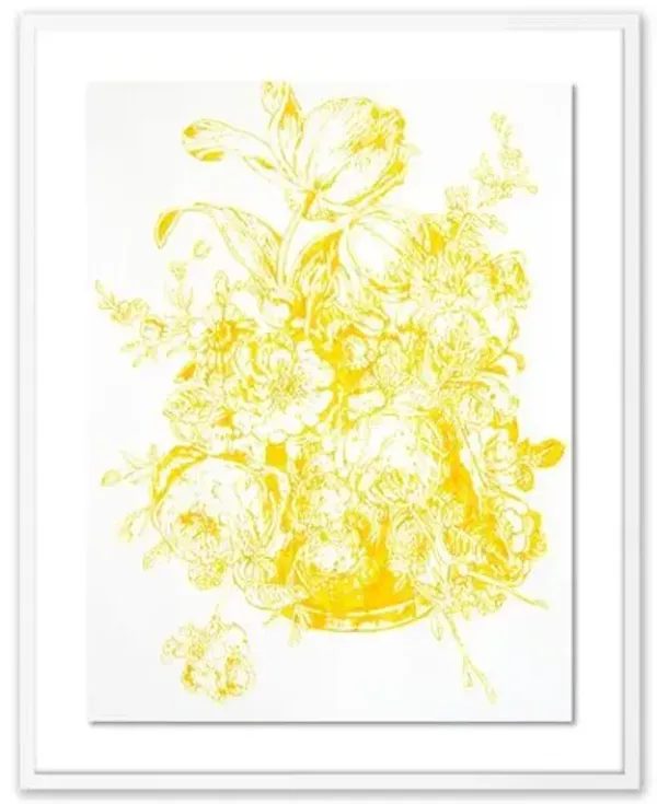 Thomas Little - Yellow Flowers II Painting