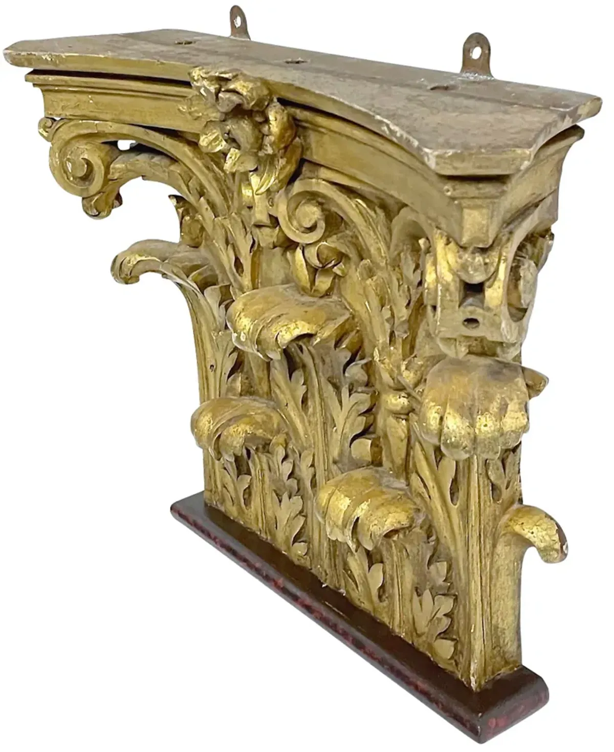 Corinthian Column Capital Wall Shelf - Vermilion Designs - Gold