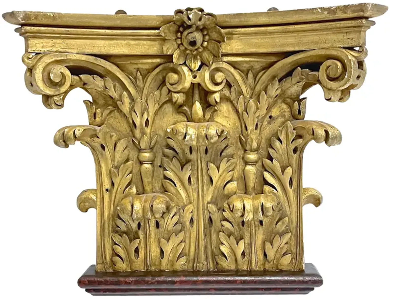 Corinthian Column Capital Wall Shelf - Vermilion Designs - Gold