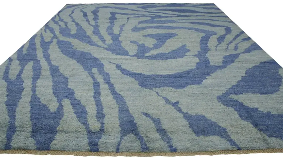 Blue Moroccan Rug - 10'6"x13'4" - Esmaili Rugs & Antiques - Blue