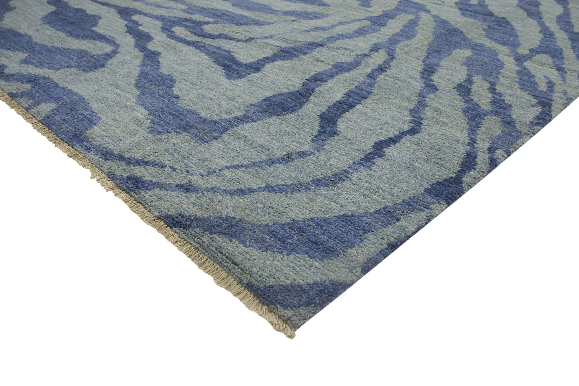 Blue Moroccan Rug - 10'6"x13'4" - Esmaili Rugs & Antiques - Blue