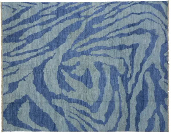 Blue Moroccan Rug - 10'6"x13'4" - Esmaili Rugs & Antiques - Blue