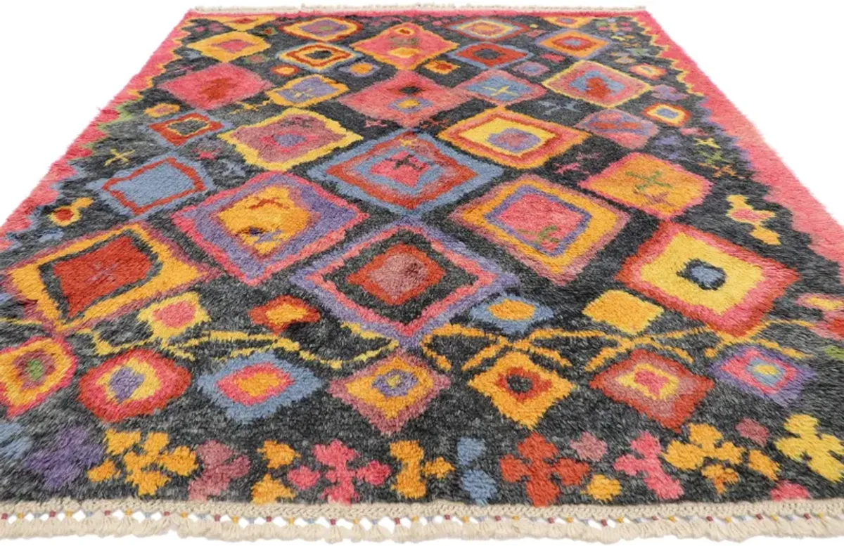 Turkish Tulu Rug - 07'09 x 10'01 - Esmaili Rugs & Antiques - Pink - Pink