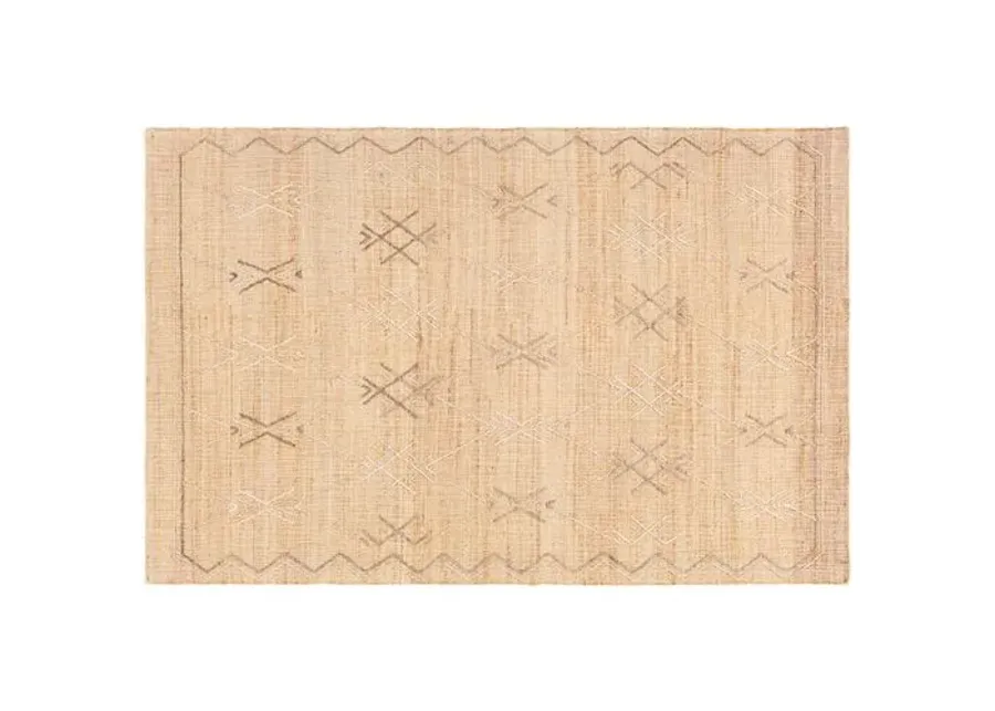 Aurora Handwoven Rug - Wheat/Gray - Beige - Beige