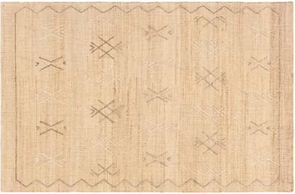Aurora Handwoven Rug - Wheat/Gray - Beige - Beige