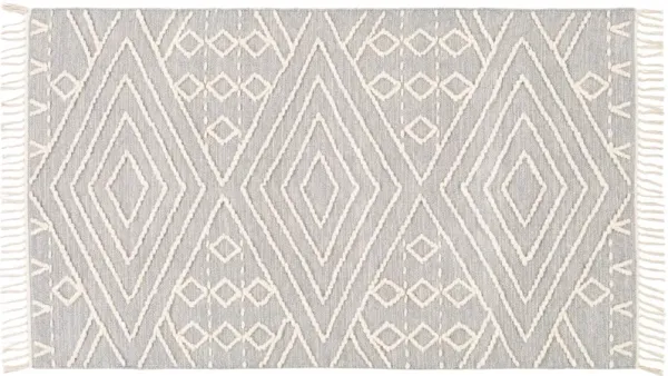 Beth Handwoven Rug - Medium Gray - Handcrafted - Gray