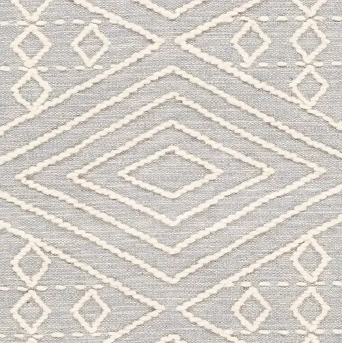 Beth Handwoven Rug - Medium Gray - Handcrafted - Gray