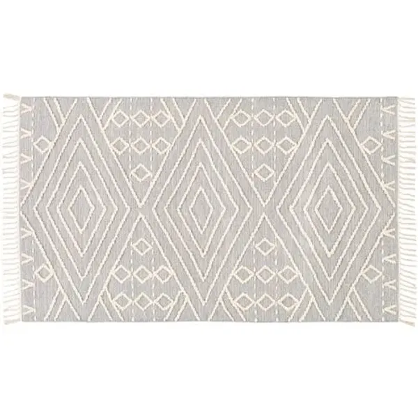 Beth Handwoven Rug - Medium Gray - Handcrafted - Gray