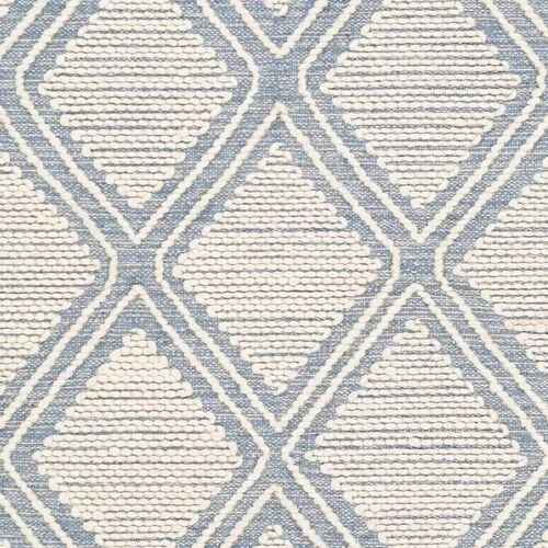 Beth Handwoven Rug - Denim/Cream - Blue - Blue