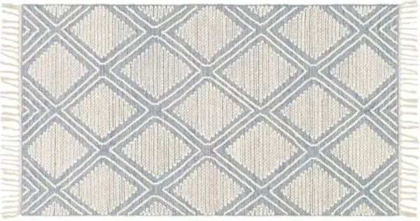 Beth Handwoven Rug - Denim/Cream - Blue - Blue
