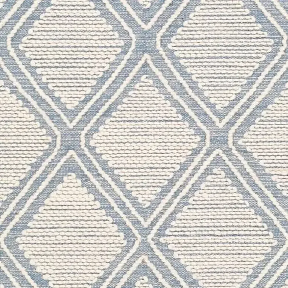 Beth Handwoven Rug - Denim/Cream - Blue - Blue