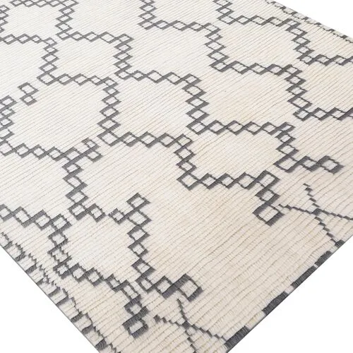 Reina Handwoven Rug - Cream - Beige - Beige