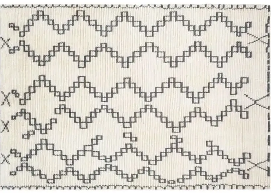 Reina Handwoven Rug - Cream - Beige - Beige