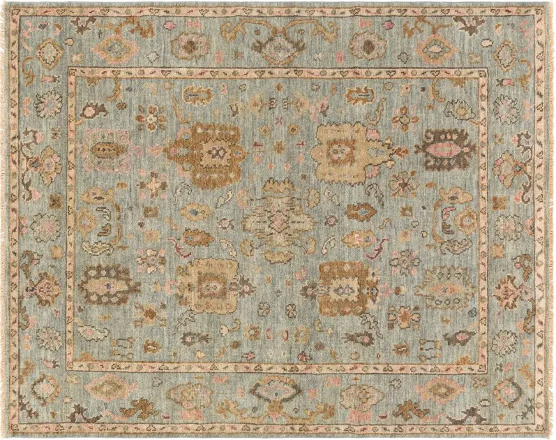 Grove Hand-Knotted Rug - Beige/Green - Beige