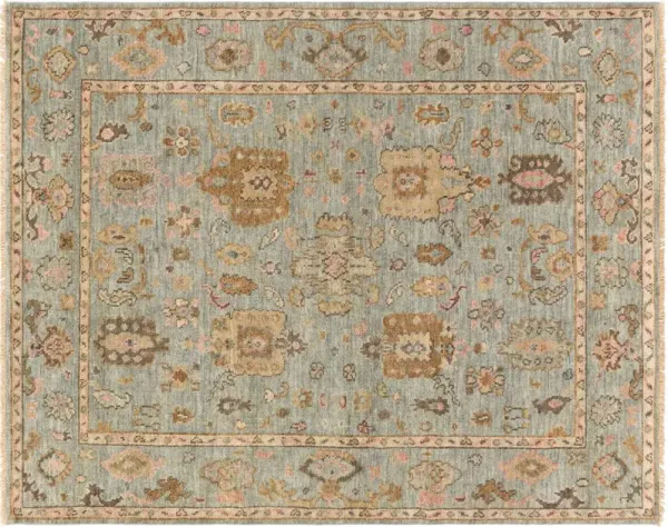 Grove Hand-Knotted Rug - Beige/Green - Beige