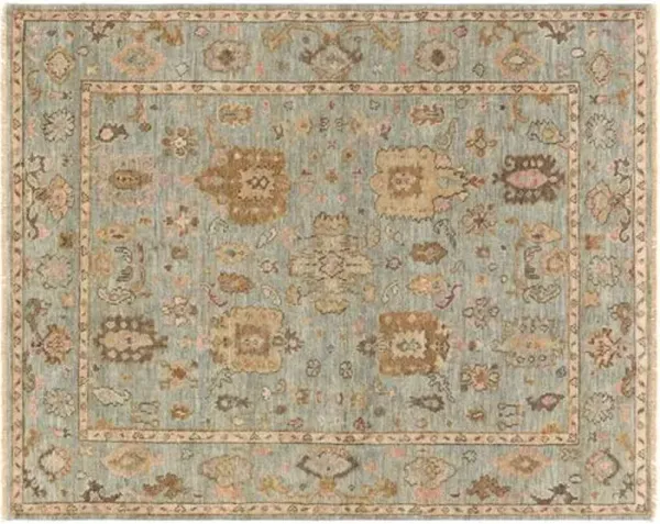 Grove Hand-Knotted Rug - Beige/Green - Beige