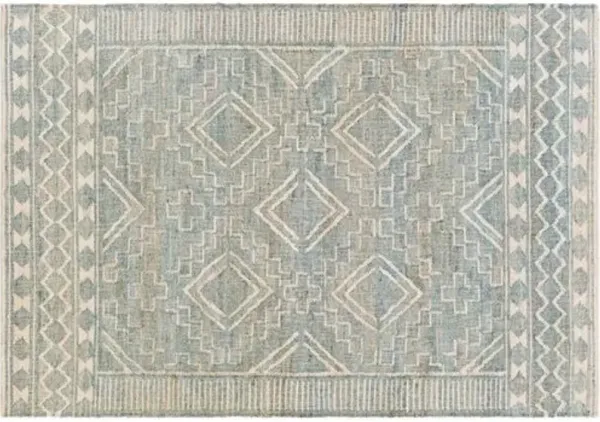 Natalie Jute Rug - Sage/Cream - Green - Green