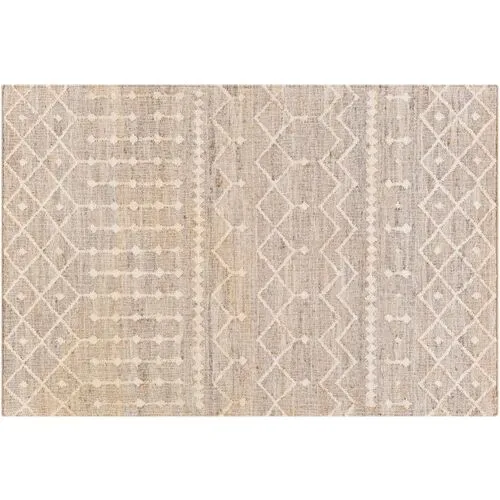 Natalie Jute Rug - Camel/Cream - Beige - Beige