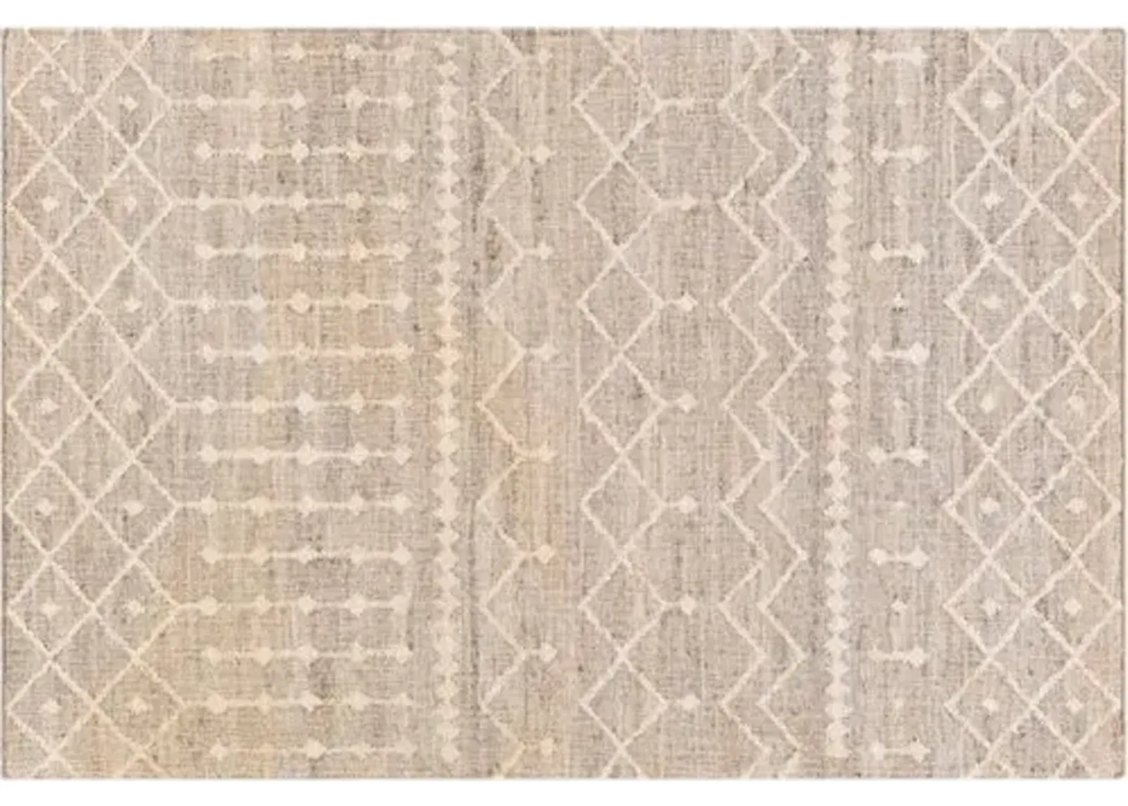 Natalie Jute Rug - Camel/Cream - Beige - Beige