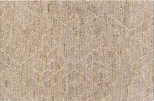 Natalie Jute Rug - Khaki/Ivory - Beige - Beige