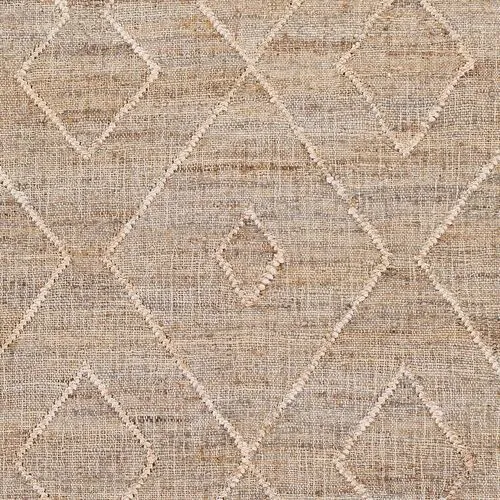 Natalie Jute Rug - Khaki/Ivory - Beige - Beige