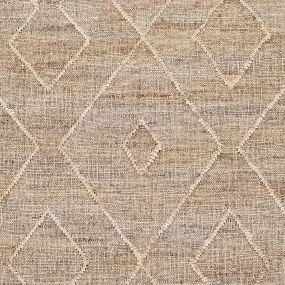 Natalie Jute Rug - Khaki/Ivory - Beige - Beige