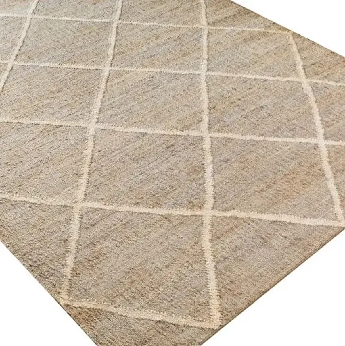 Natalie Jute Rug - Ivory/Taupe - Beige - Beige