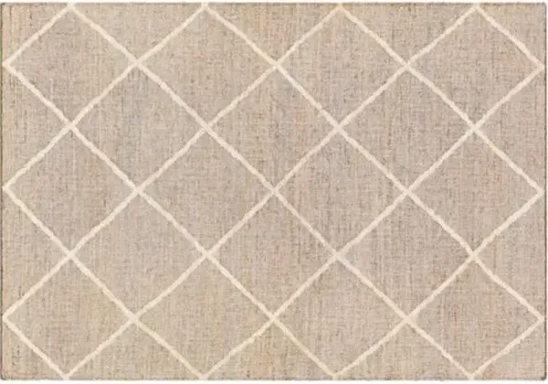 Natalie Jute Rug - Ivory/Taupe - Beige - Beige