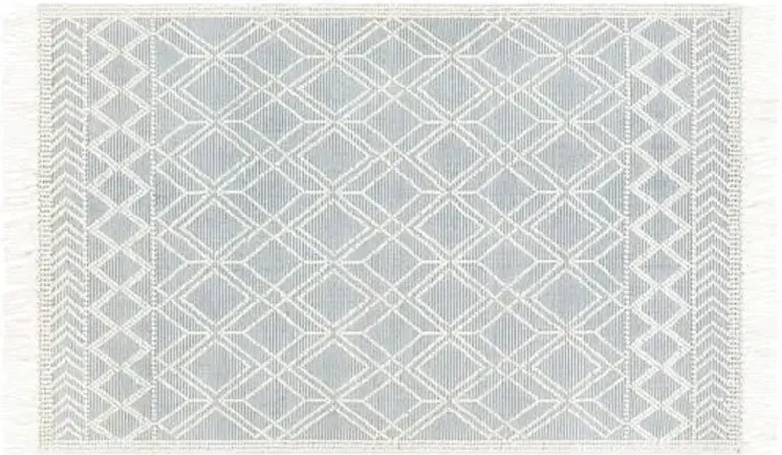 Erika Handwoven Rug - Ivory/Denim - Ivory