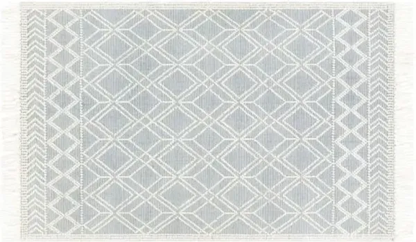 Erika Handwoven Rug - Ivory/Denim - Ivory