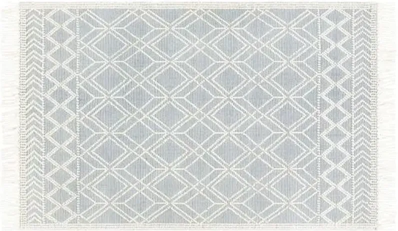 Erika Handwoven Rug - Ivory/Denim - Ivory