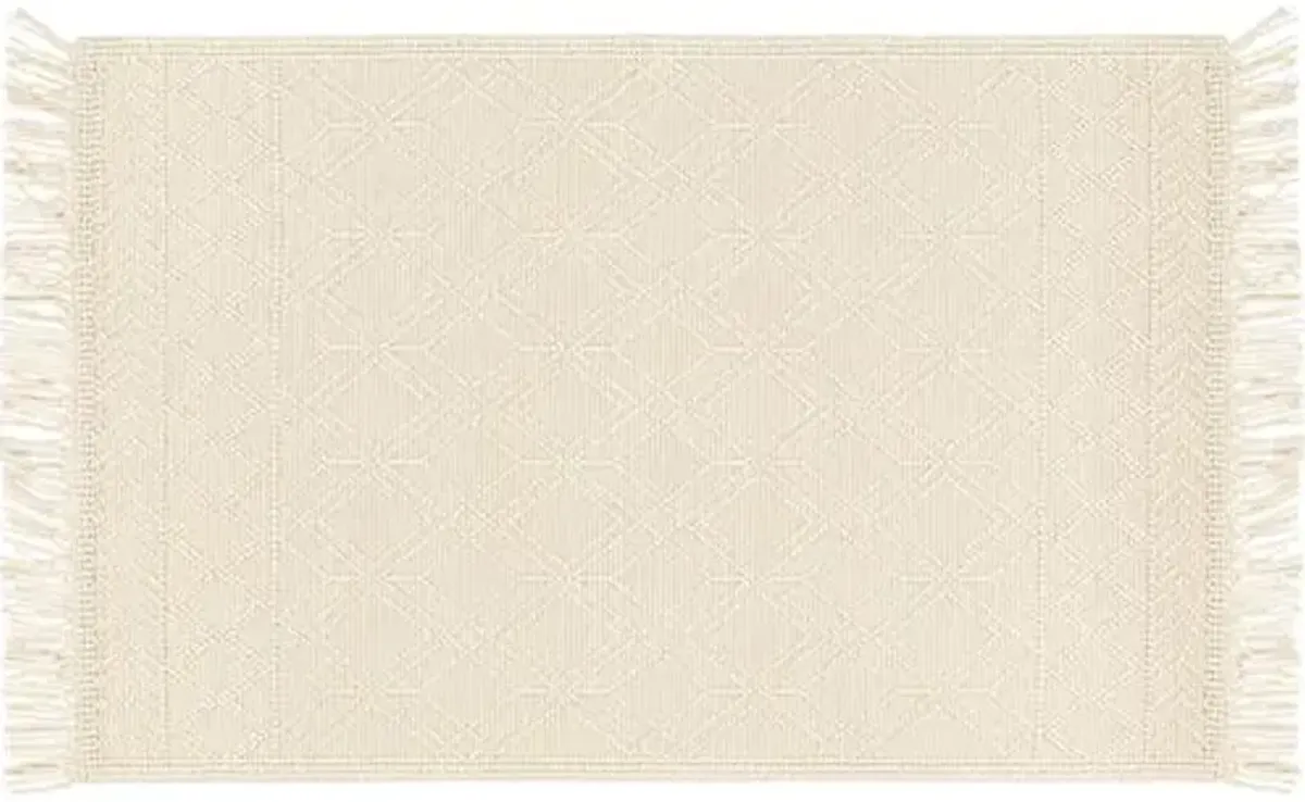 Erika Handwoven Rug - Ivory/Beige - Ivory