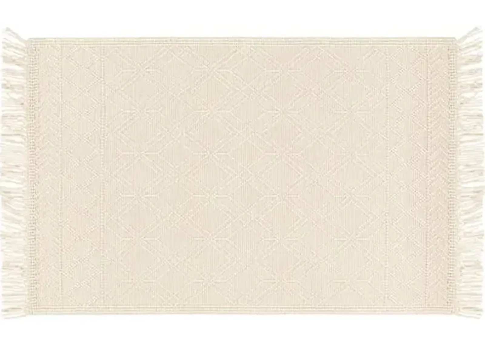 Erika Handwoven Rug - Ivory/Beige - Ivory