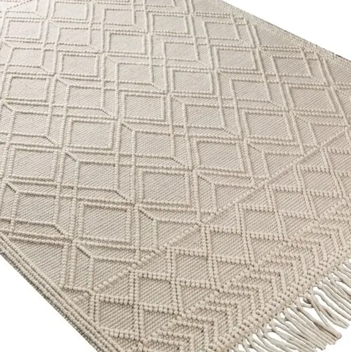 Erika Handwoven Rug - Ivory/Beige - Ivory