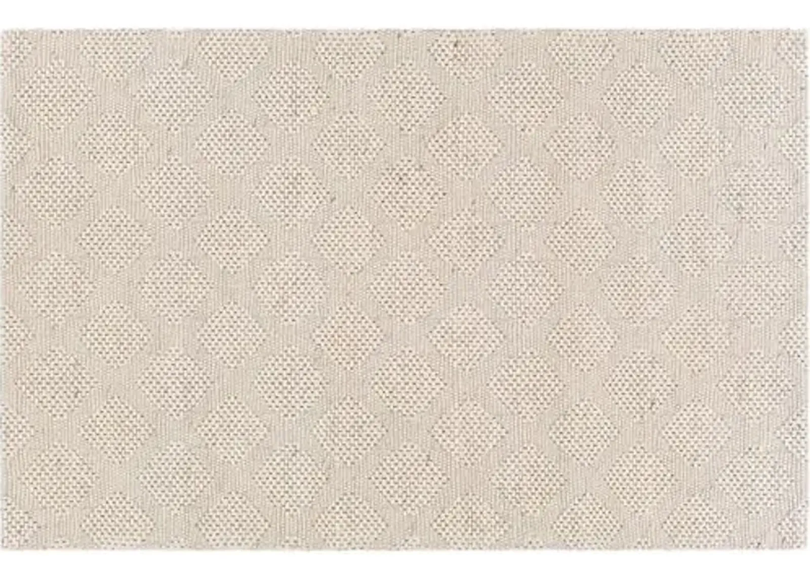 Sayville Handwoven Rug - Cream/Black - Ivory - Ivory