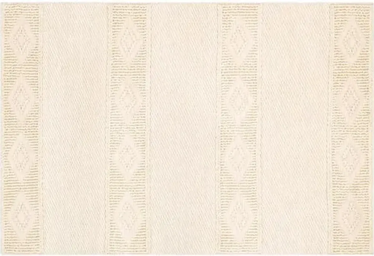 Selina Handwoven Rug - Cream - Ivory - Ivory