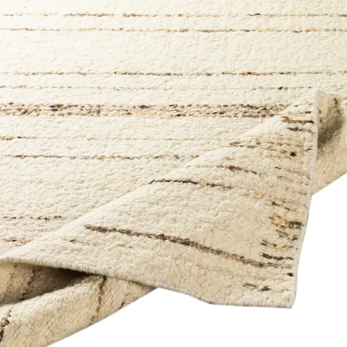 Vanessa Handwoven Rug, Ivory/Brown
