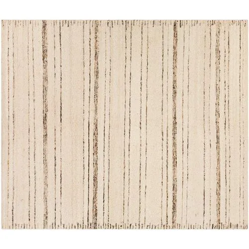 Vanessa Handwoven Rug - Ivory/Brown - Beige - Beige