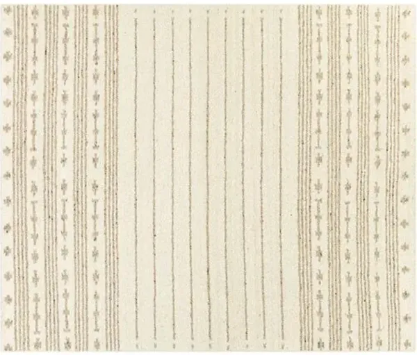 Vanessa Handwoven Rug - Cream/Brown - Ivory - Ivory