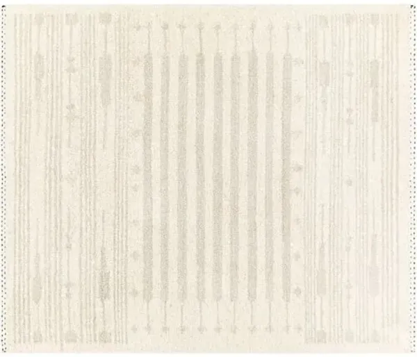 Vanessa Handwoven Rug - Beige/Gray - Black - Black