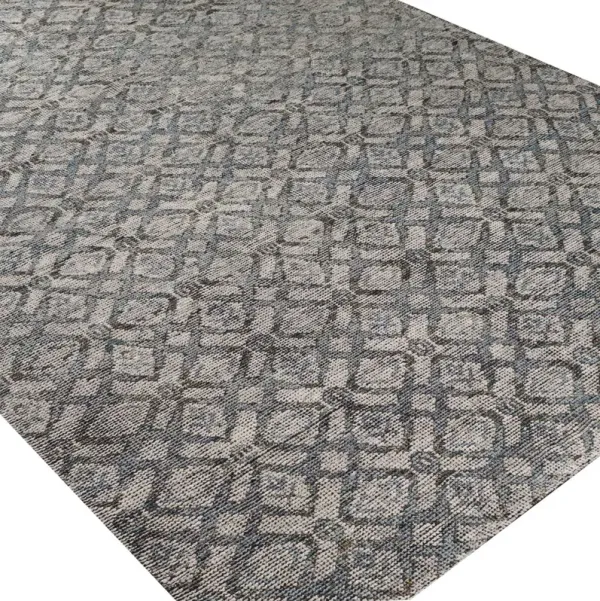 Hope Hand-Knotted Rug, Ink/Tan